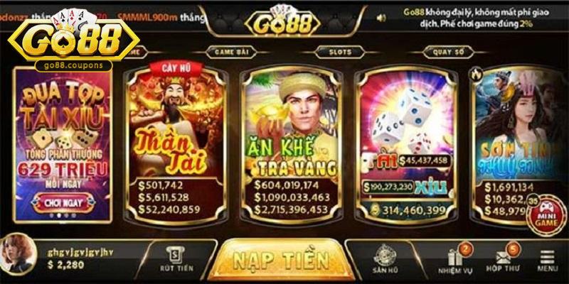 Thể loại Slot game luôn được ưa chuộng tại Go88 trang chu chinh thuc