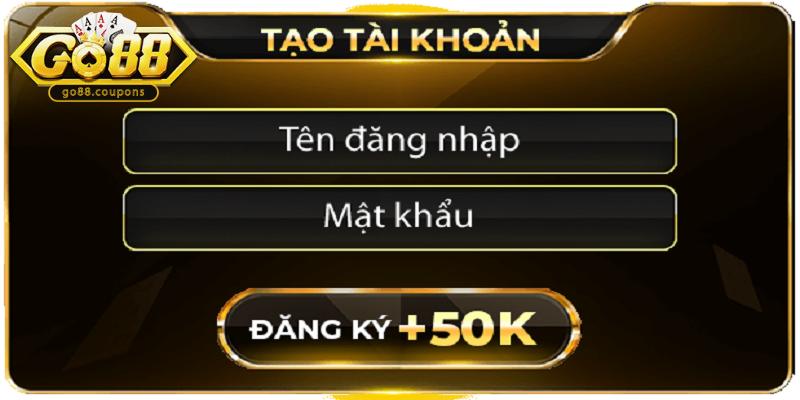 Đăng ký và đăng nhập tại Go88 cực kỳ nhanh chóng