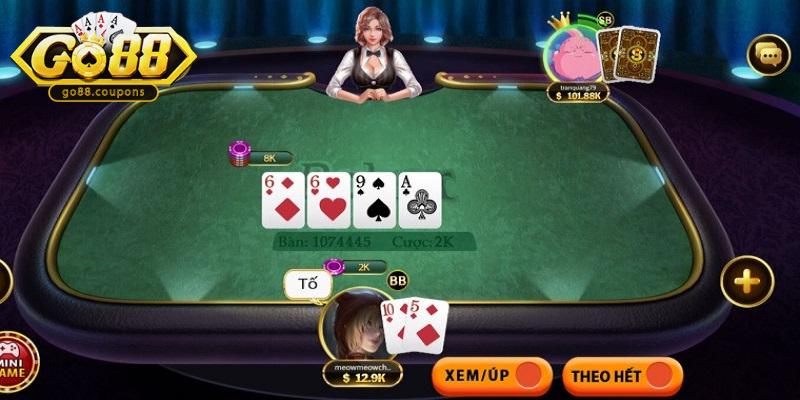 Poker là trò chơi rất đáng chú ý khi đánh bài Go88